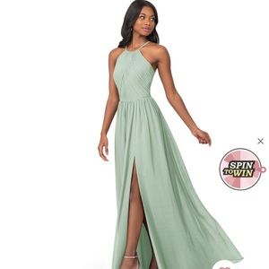 Azazie - floor length, bridesmaid dress (agave)